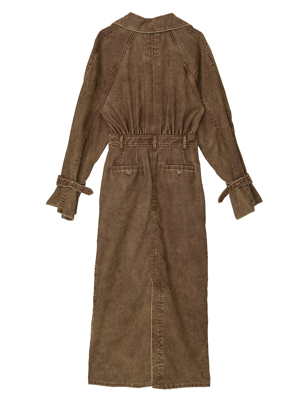 TRENCH LIKE CORDUROY DRESS