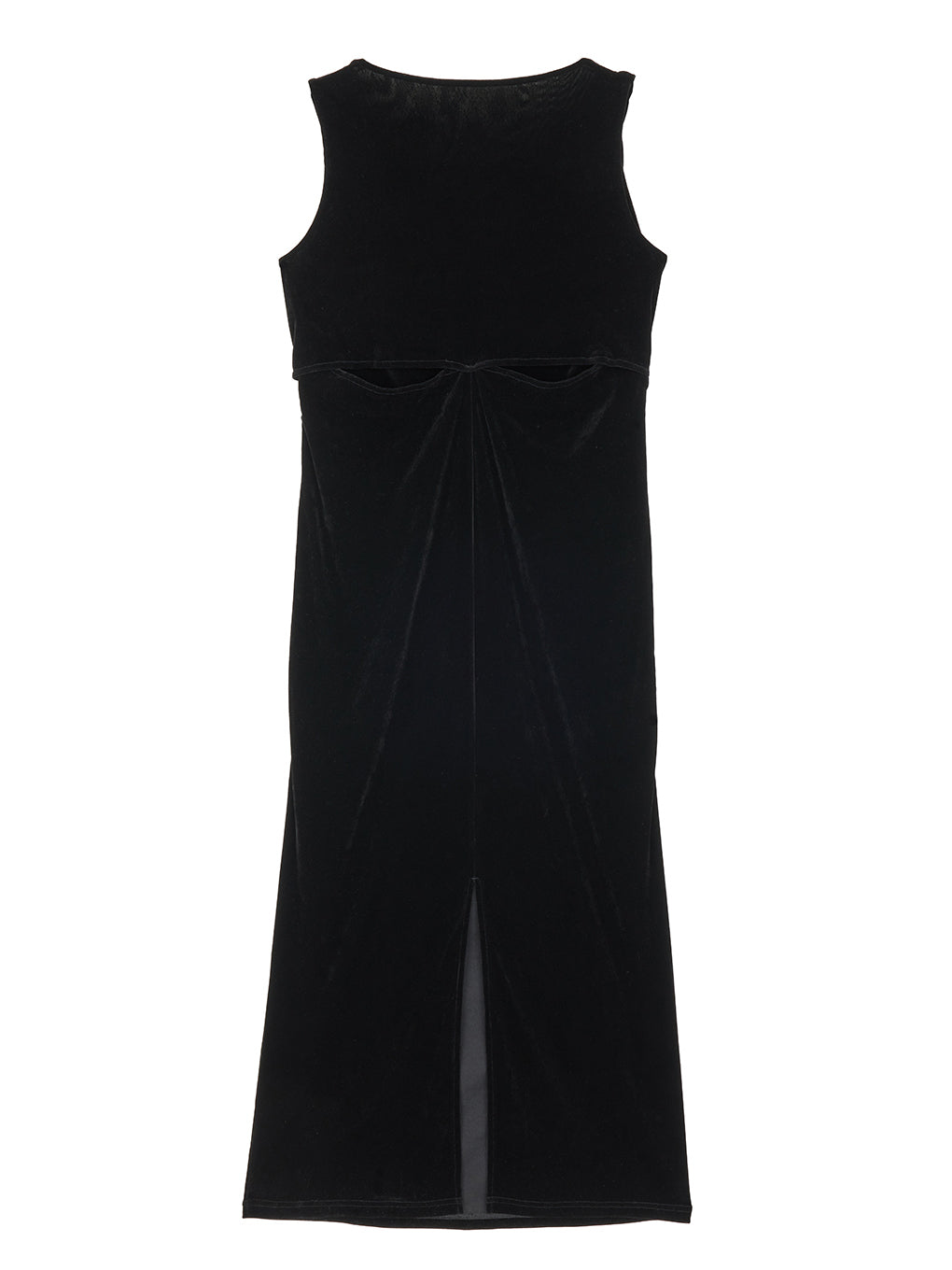 DRAPE CURVE VELOUR DRESS