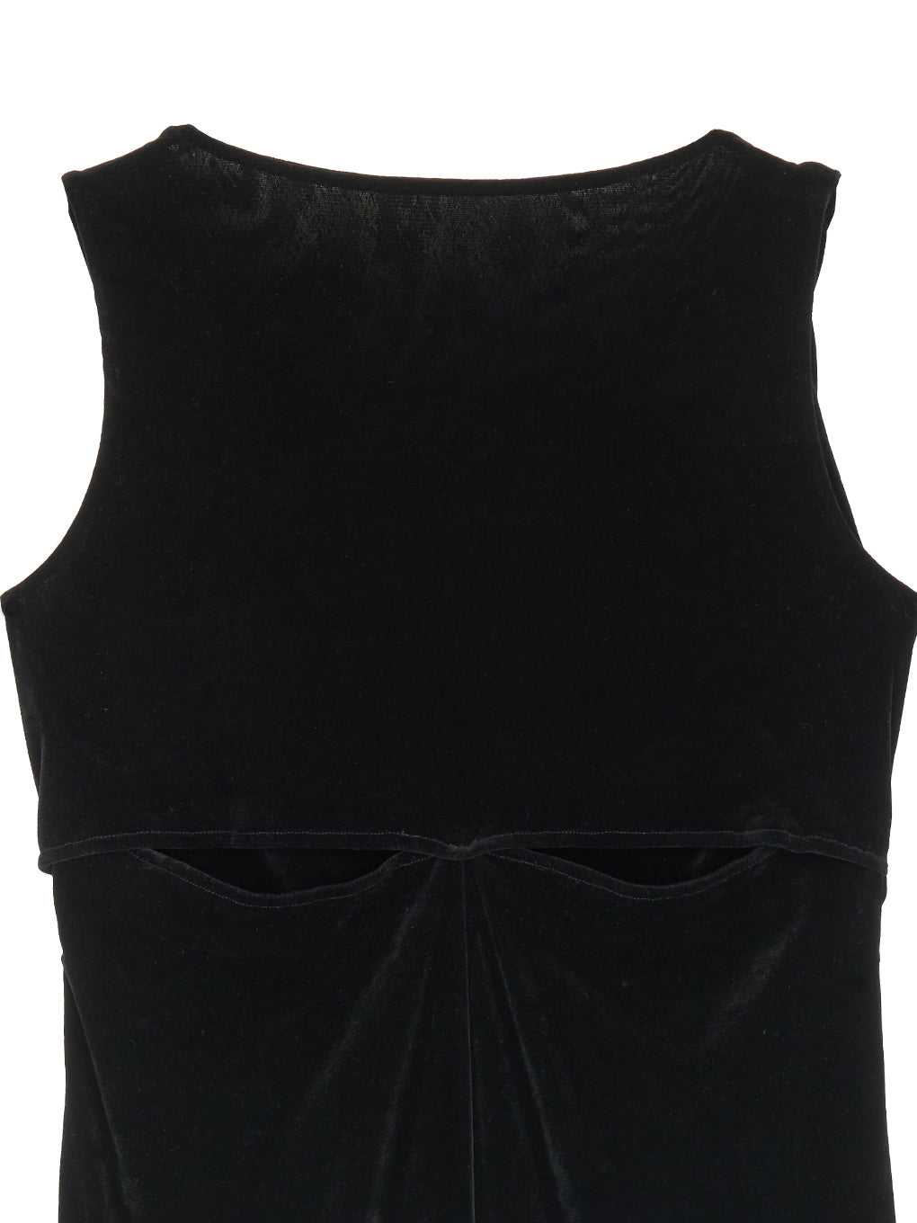 DRAPE CURVE VELOUR DRESS