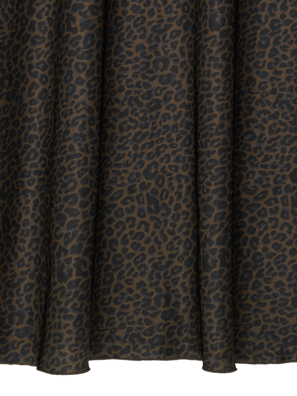 LEOPARD BIAS NARROW SKIRT