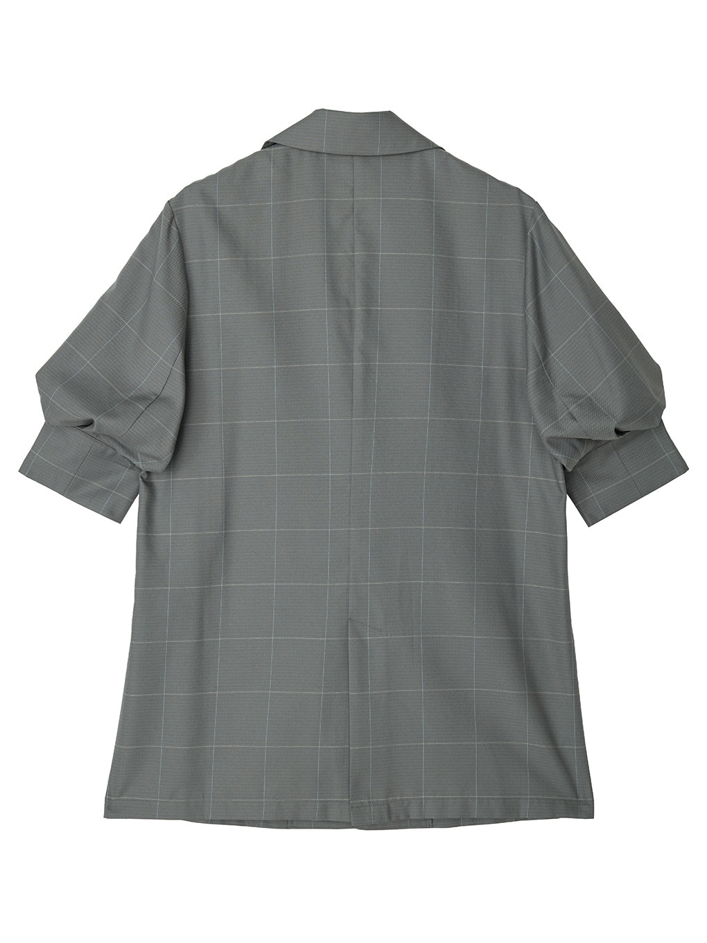 YARN DYED CHECK LAYERED VEST SHIRT