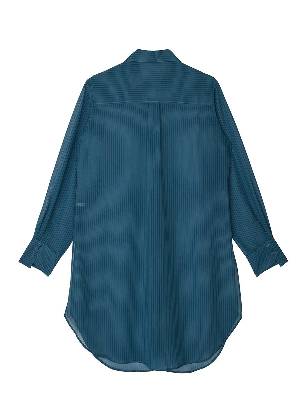 SHEER STRIPE LONG SHIRT