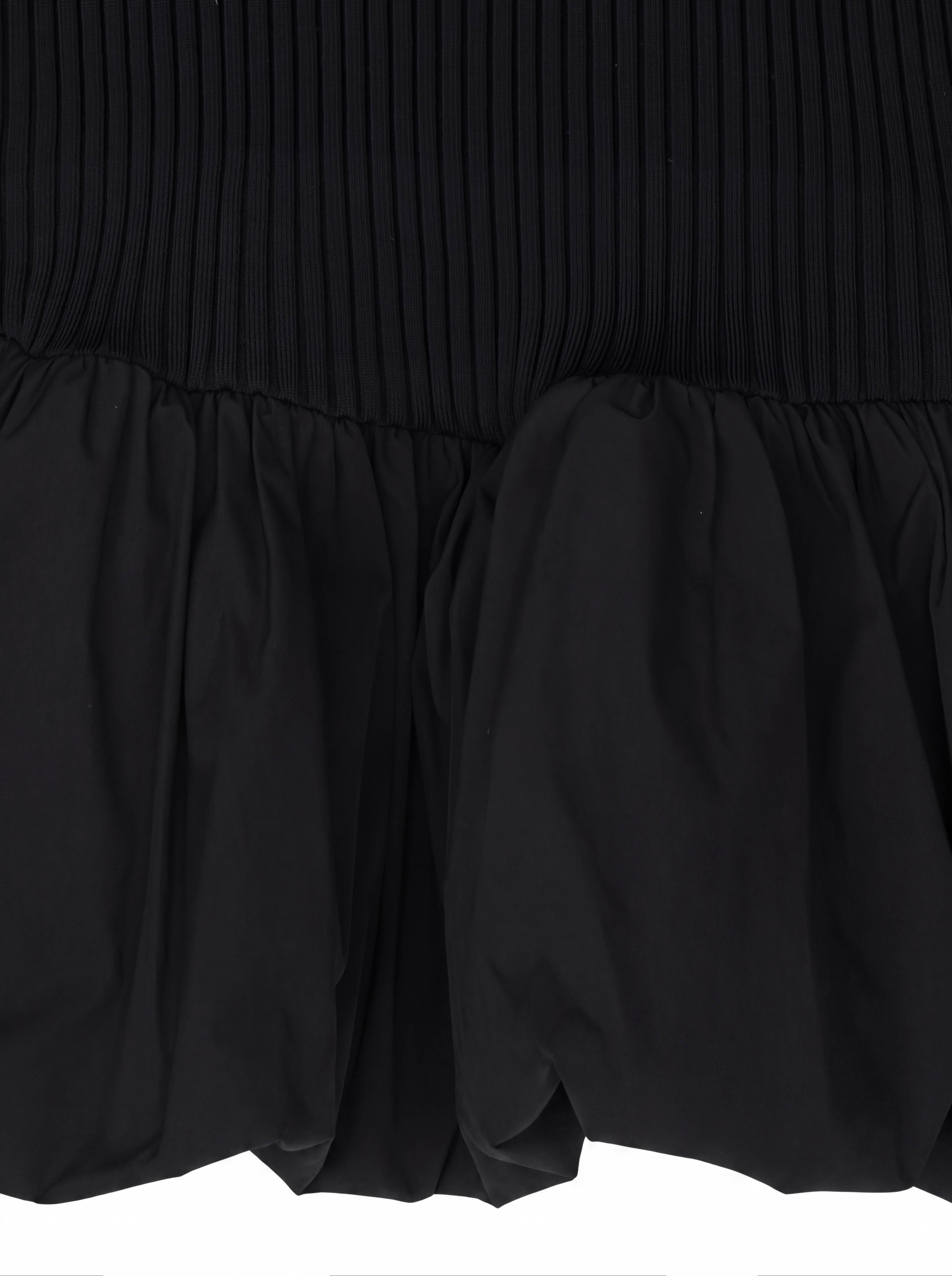 BALLOON HEM DOCKING KNIT TOP