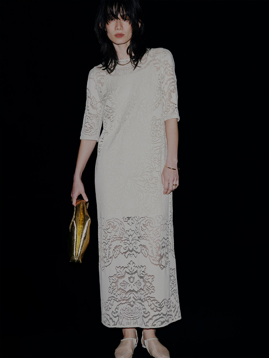 AMERI JACQUARD RUSSELL LACE DRESS