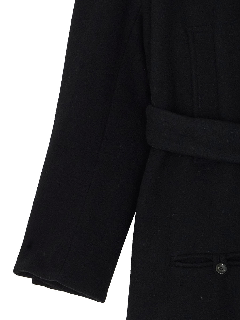 WIDE SHOULDER WOOL CHESTER COAT