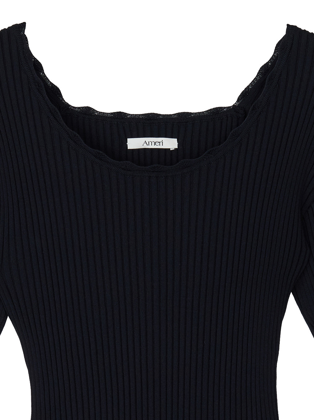 BALLOON HEM DOCKING KNIT TOP