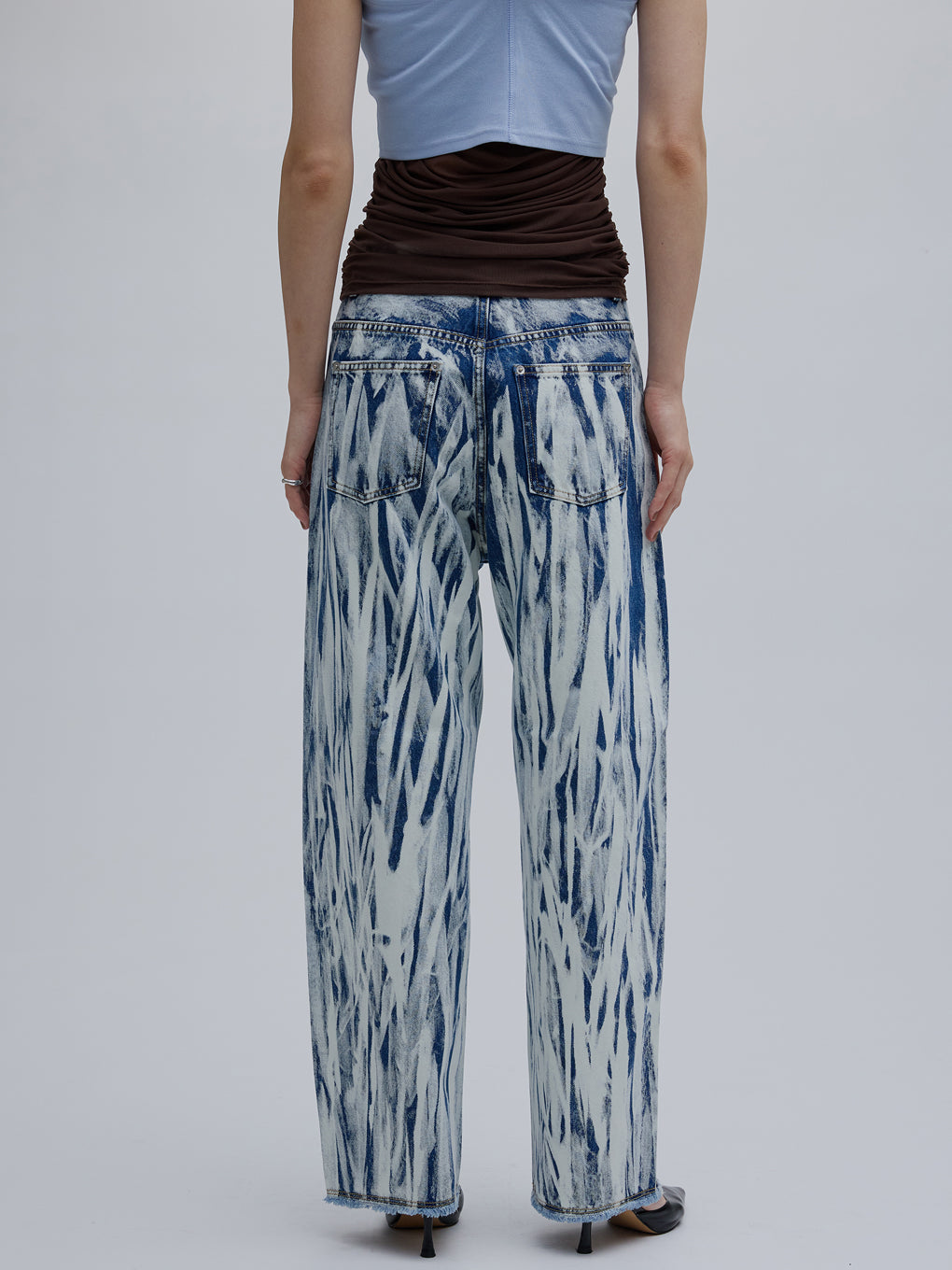 HAND BLEACH LOOSE DENIM