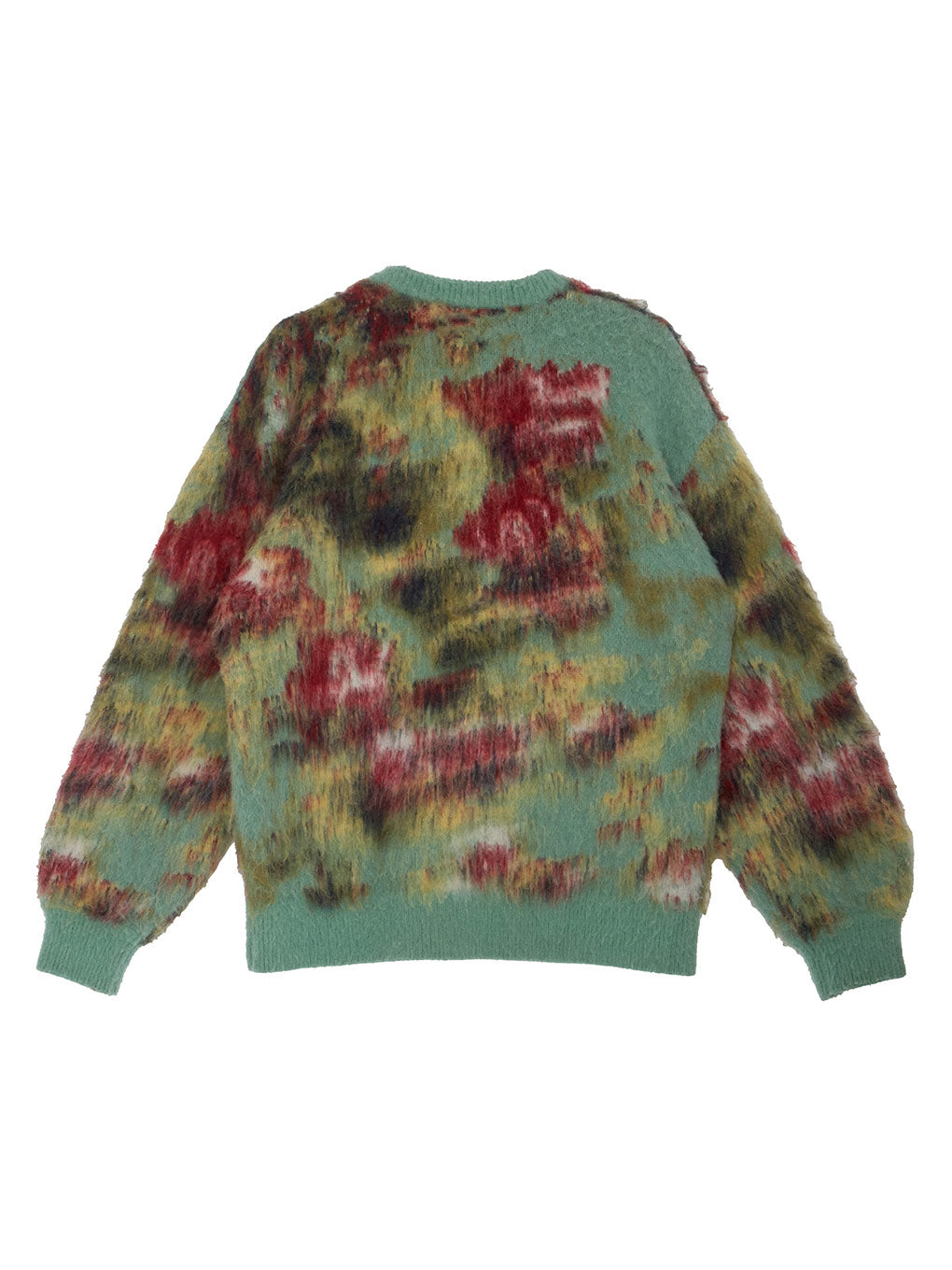 WILTED FLOWER MOHAIR JACQUARD KNIT TOP