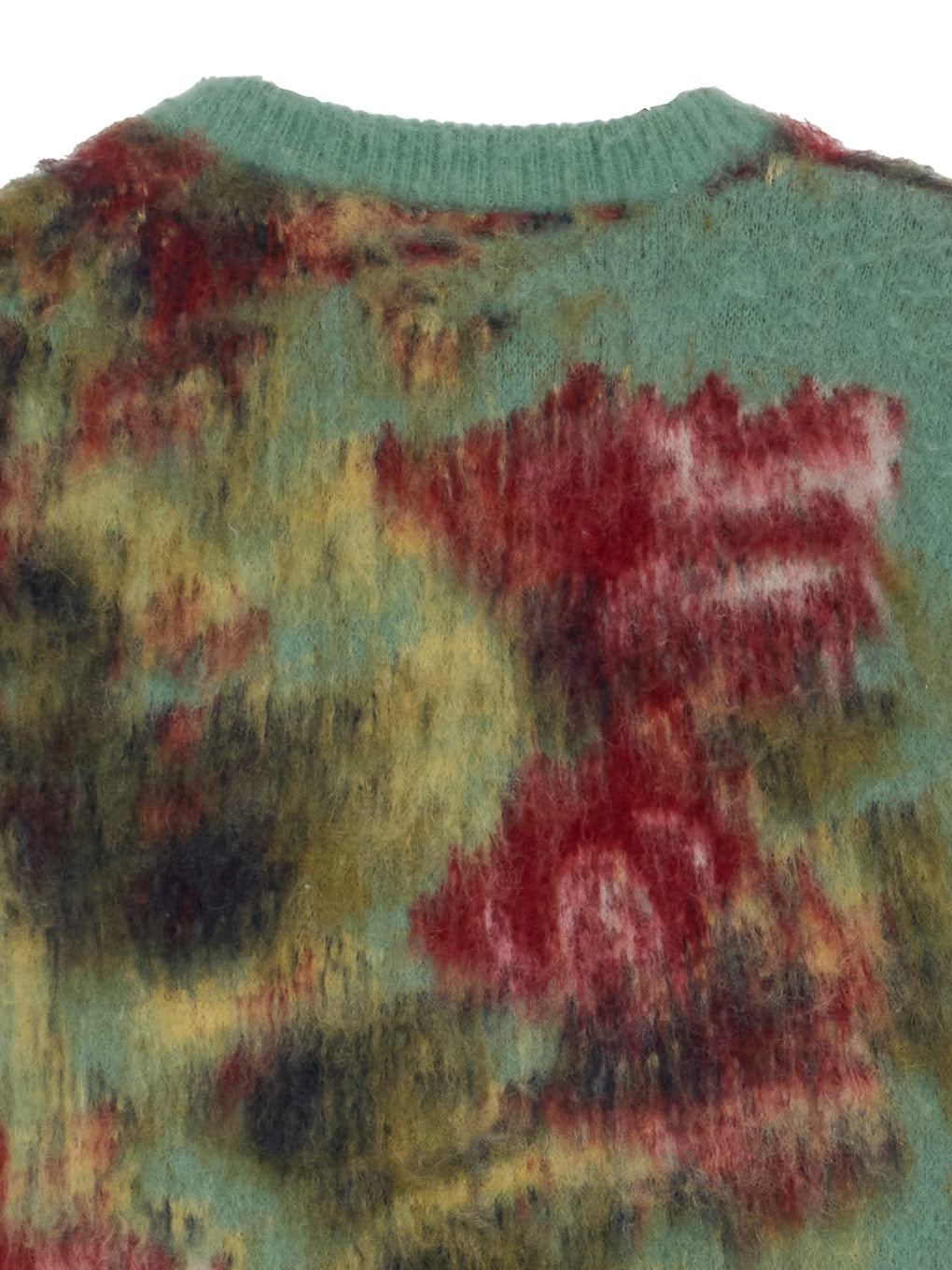 WILTED FLOWER MOHAIR JACQUARD KNIT TOP