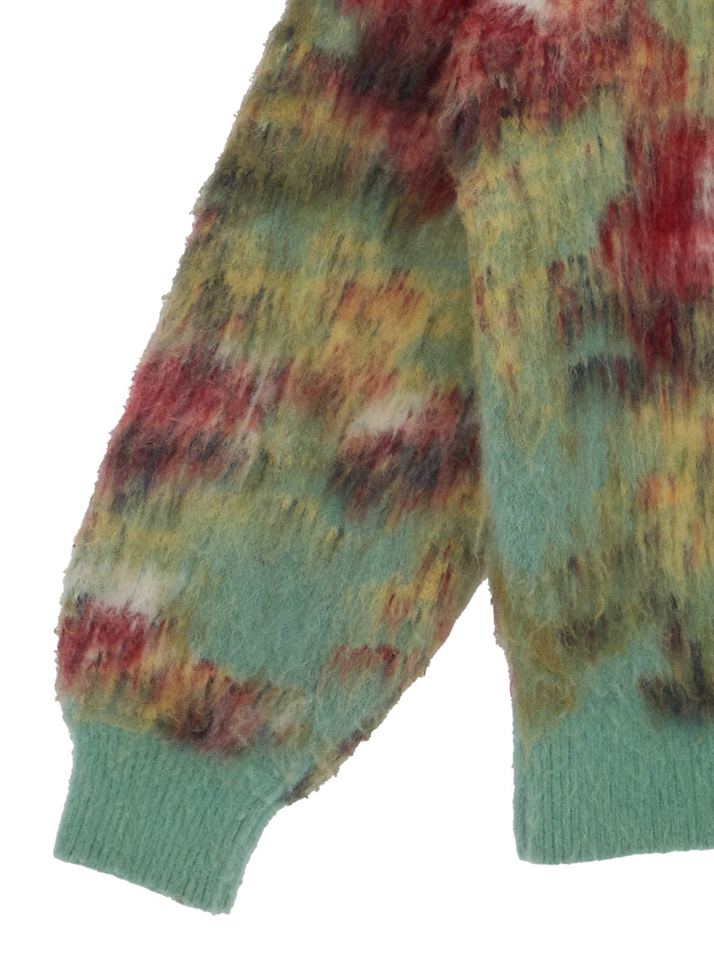 WILTED FLOWER MOHAIR JACQUARD KNIT TOP