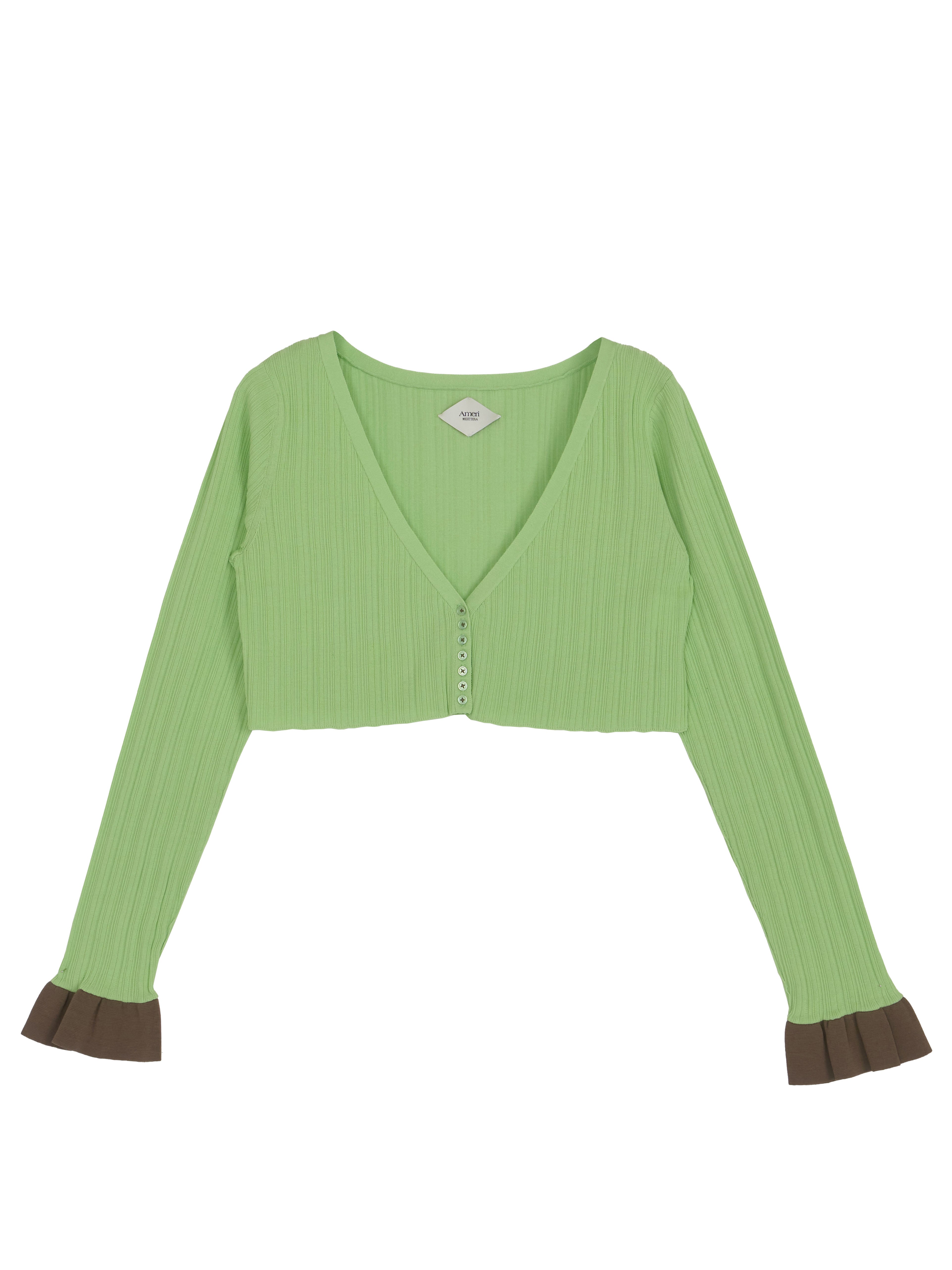 MEDI PURIPURI SHORT KNIT CARDIGAN
