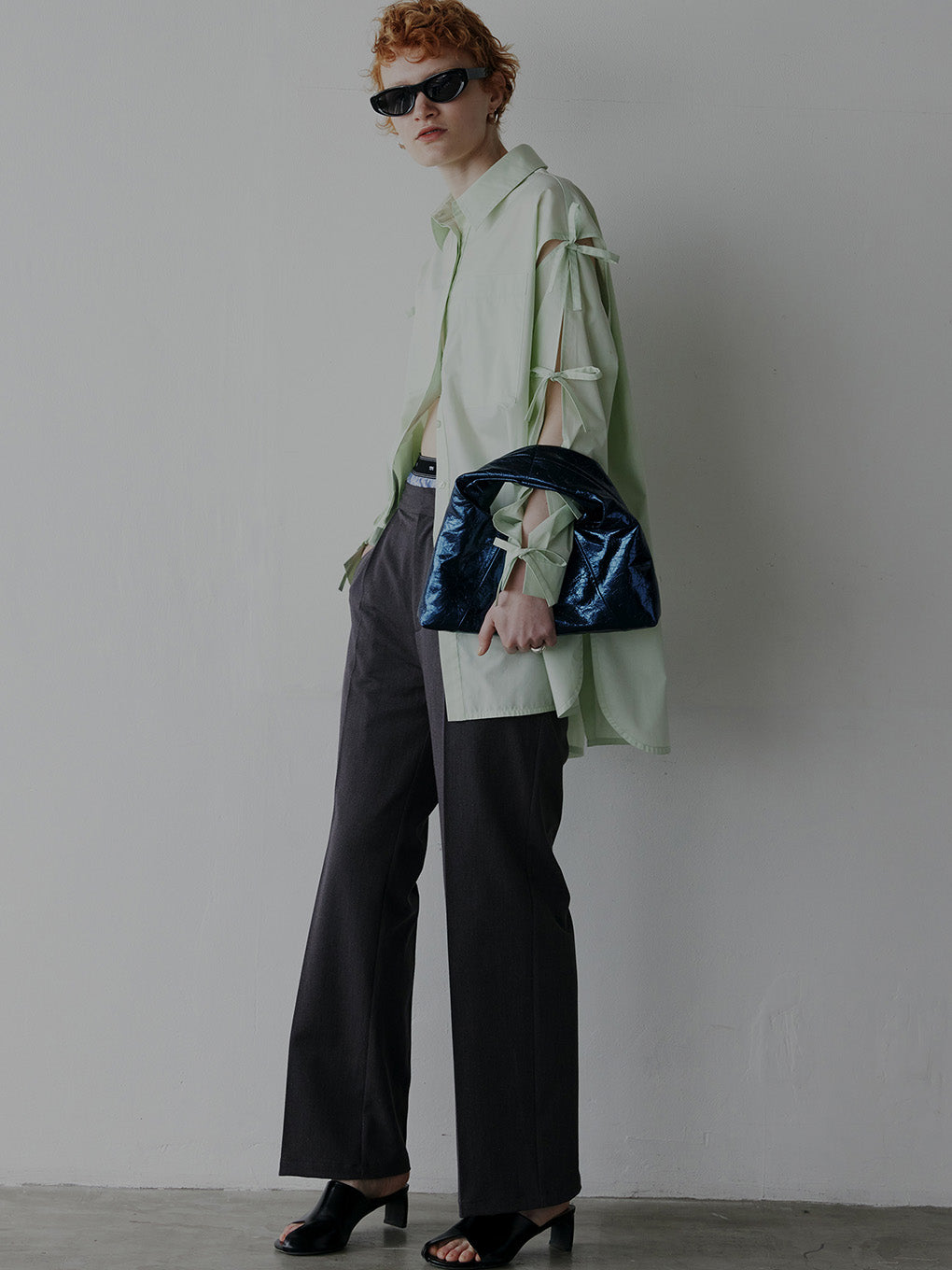 LOGO TAPE TRUNKS LAYERED PANTS