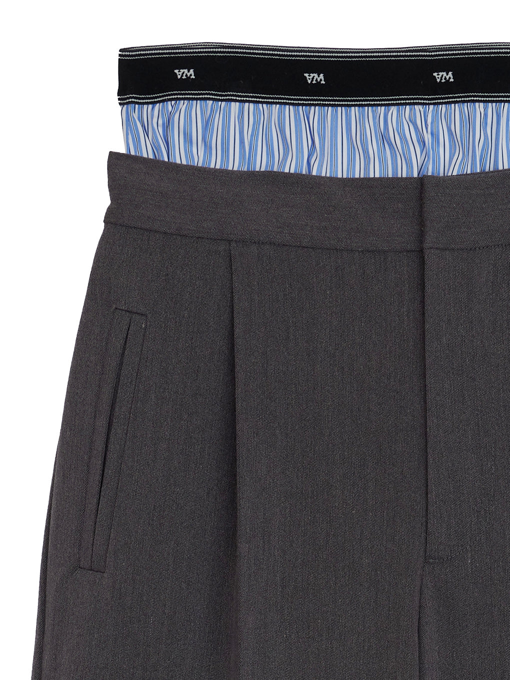 LOGO TAPE TRUNKS LAYERED PANTS