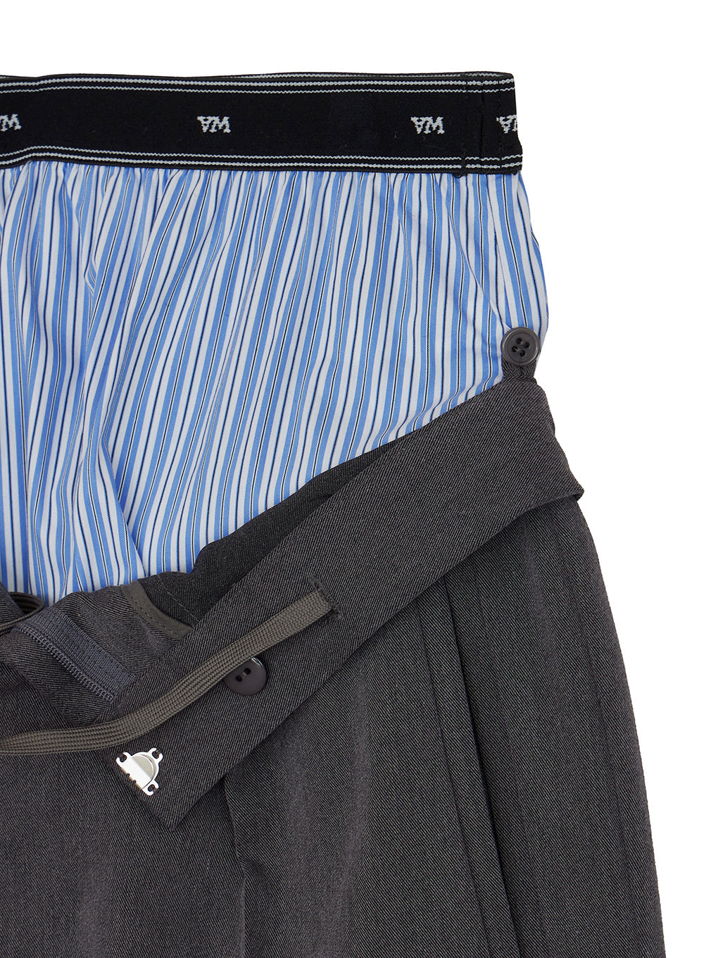 LOGO TAPE TRUNKS LAYERED PANTS