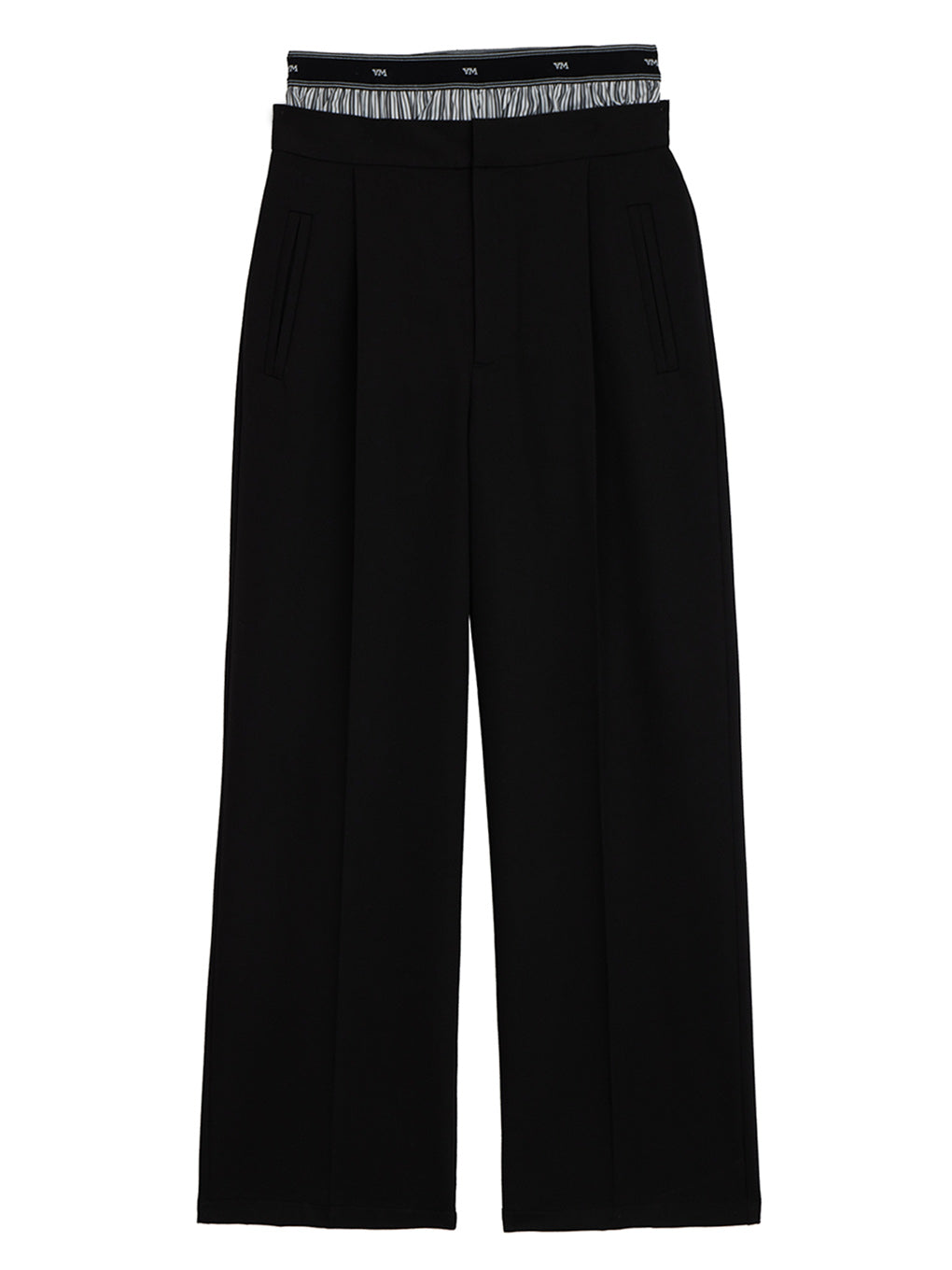 LOGO TAPE TRUNKS LAYERED PANTS