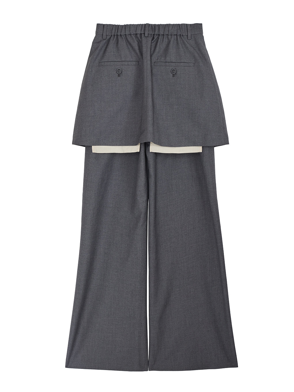 PLEATS MINI SKIRT SET PANTS