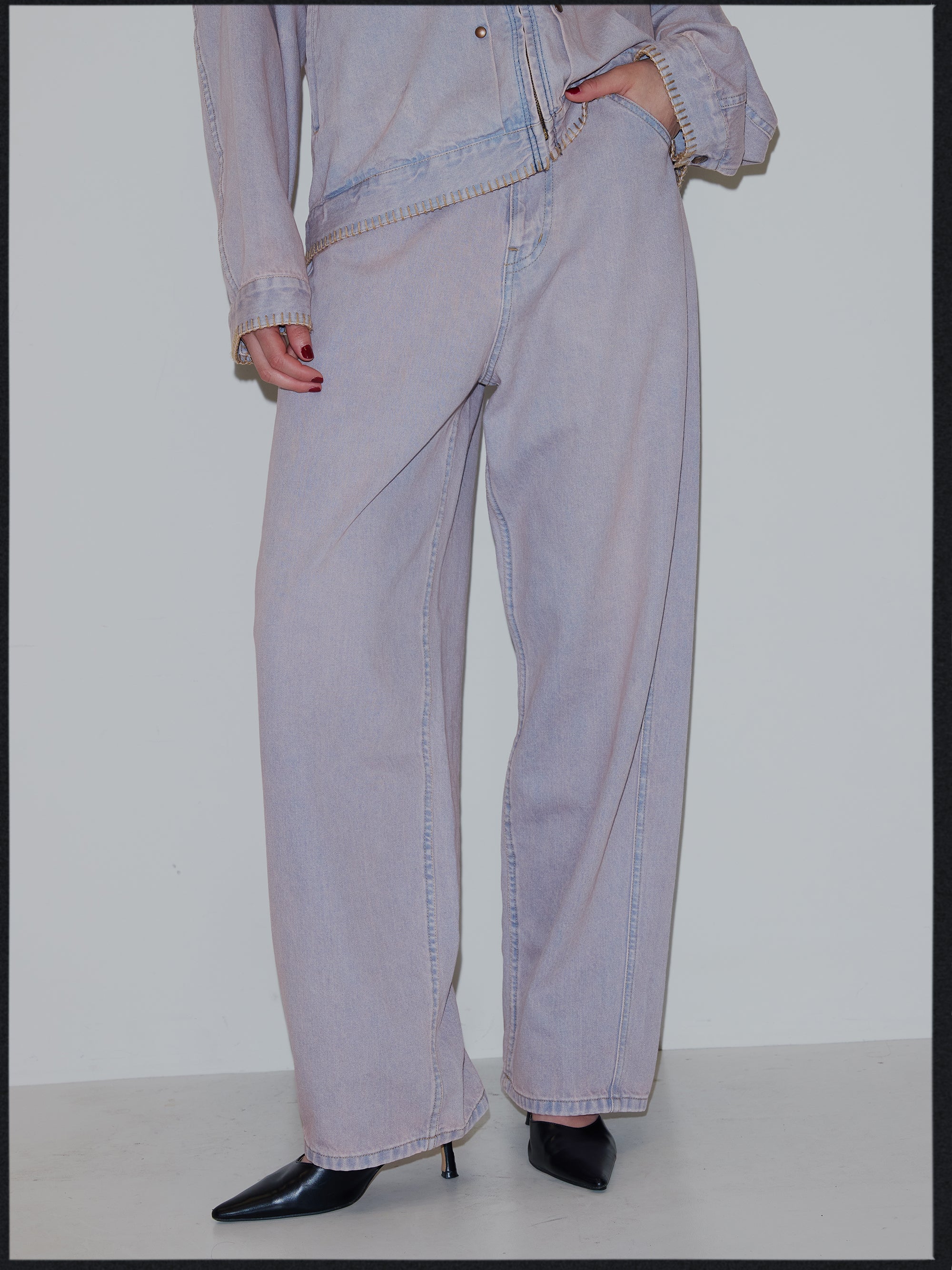 Wrangler×Ameri CURVE DENIM PANTS