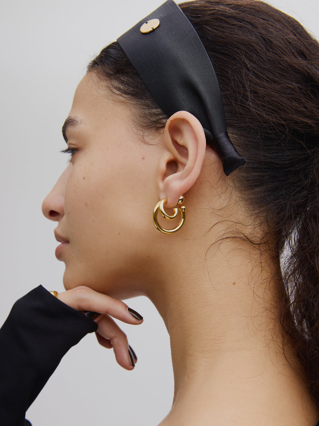 UND NICKEL FREE DOUBLE HOOP PIERCE