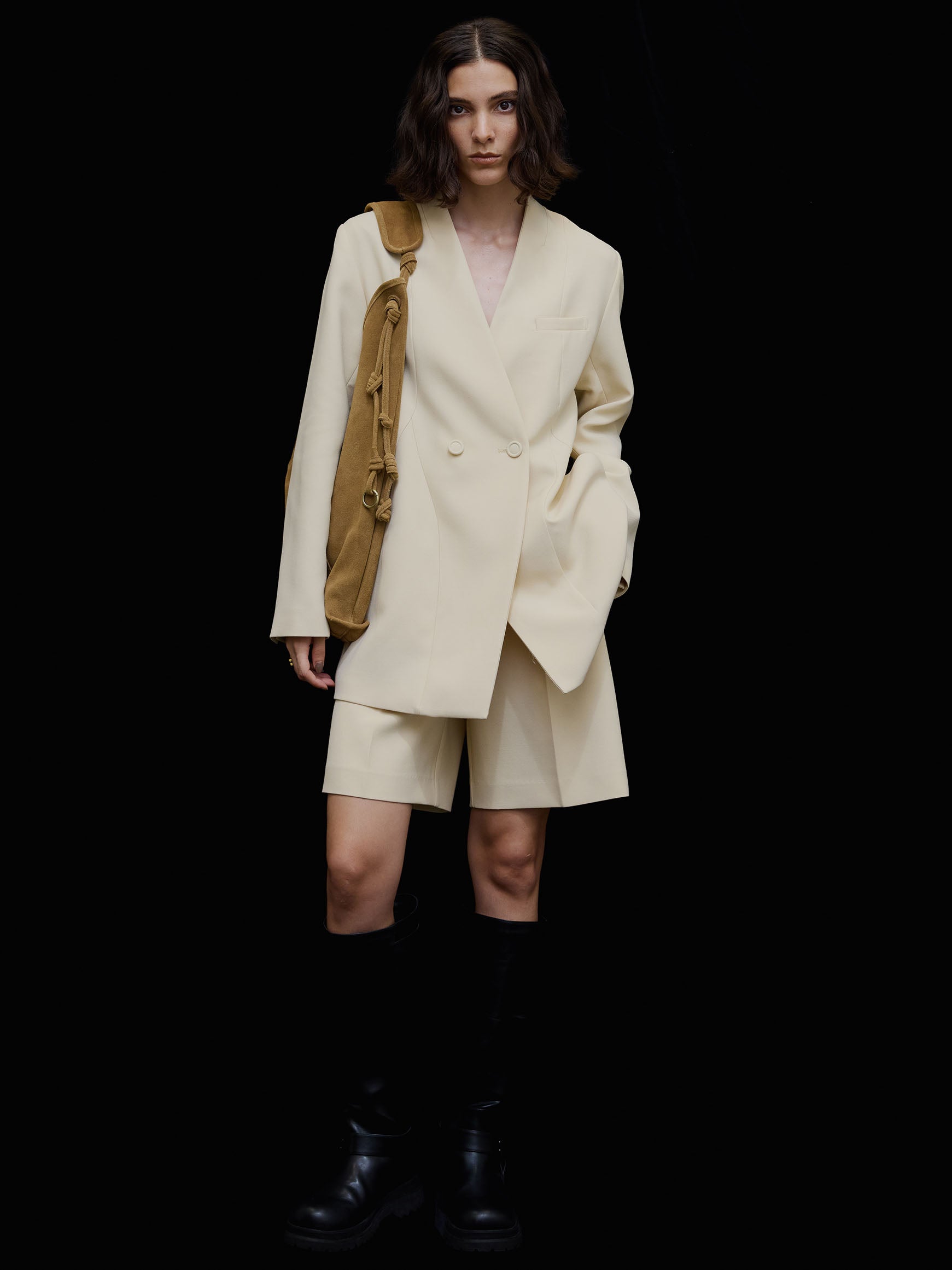 SIDE WAVE BUCKLE LONG BOOTS