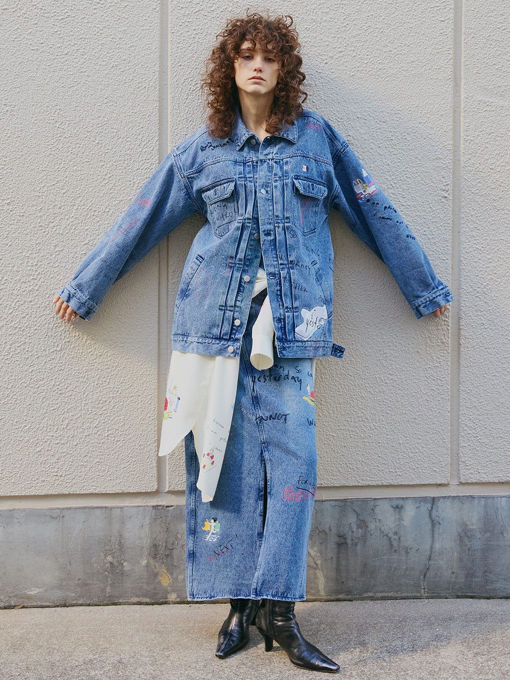Gabrielle×Ameri 10TH HISTORY I LINE SKIRT
