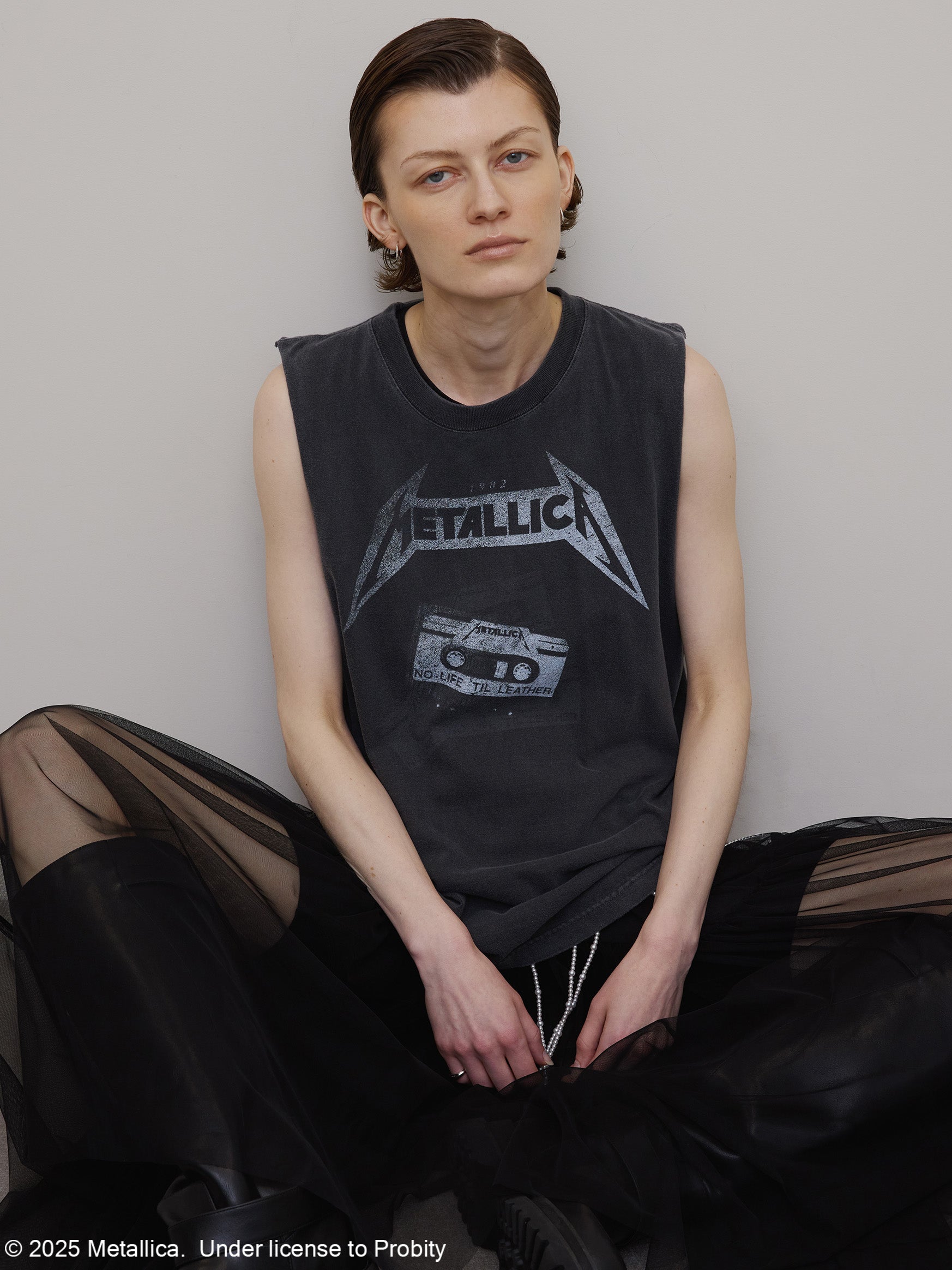 MEDI METALLICA BLK NS TEE