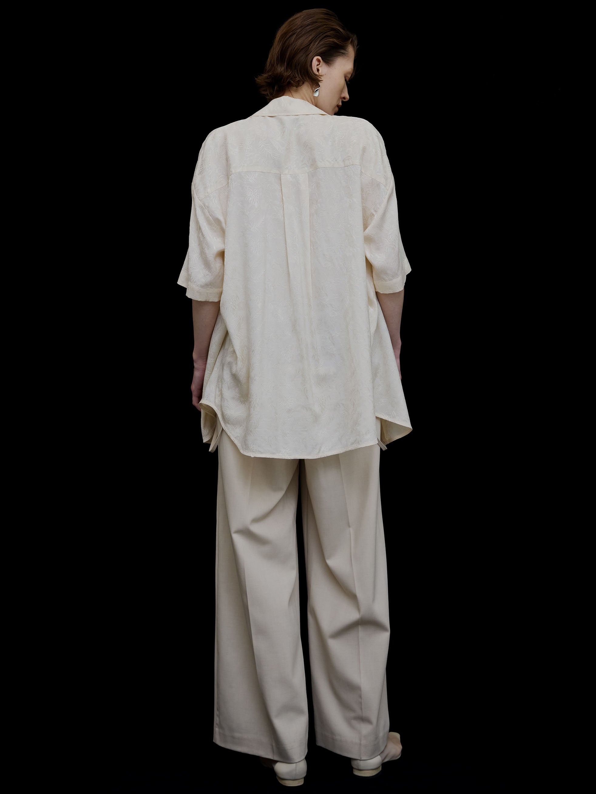 SUMMER JACQUARD OVER SHIRT JACKET
