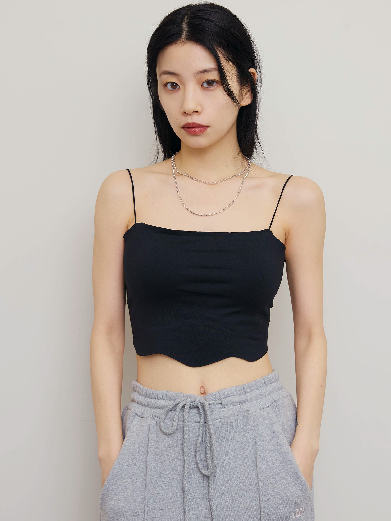 WAVE HEM BUSTIER TOP