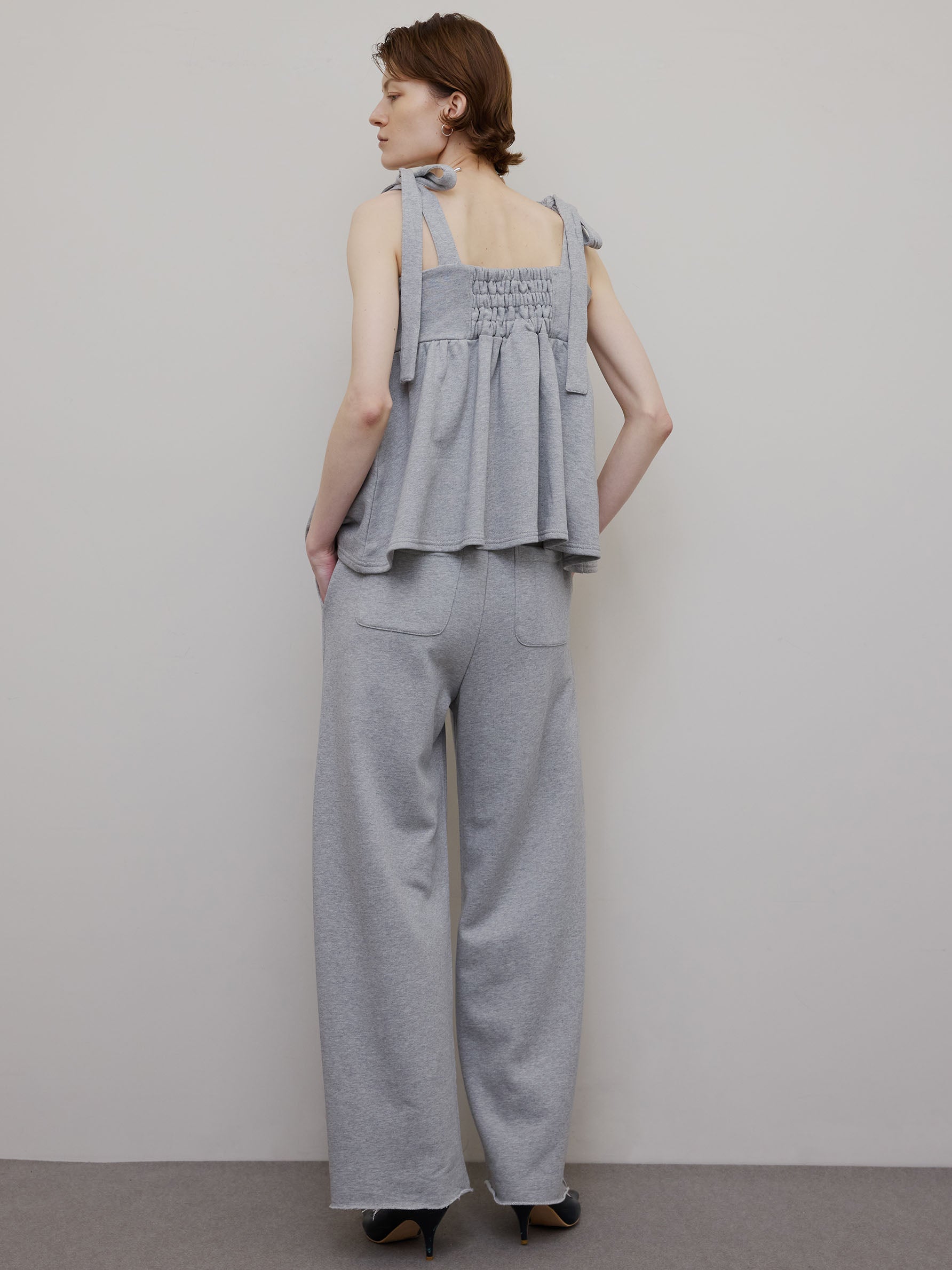 SWEAT PEPLUM SET ROMPERS