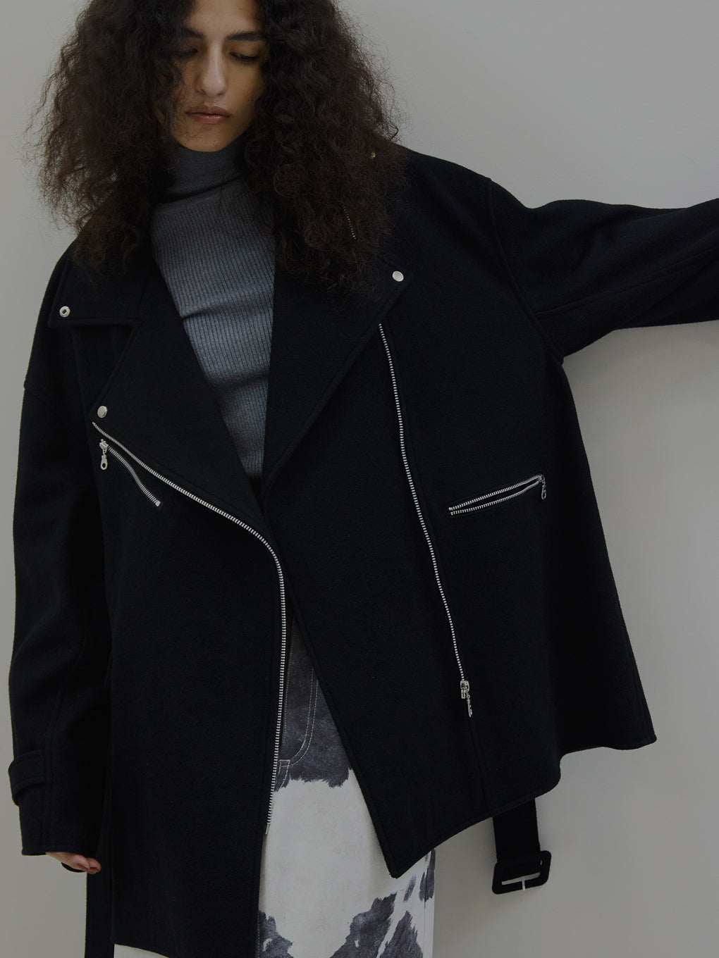 WOOL RIDERS COAT