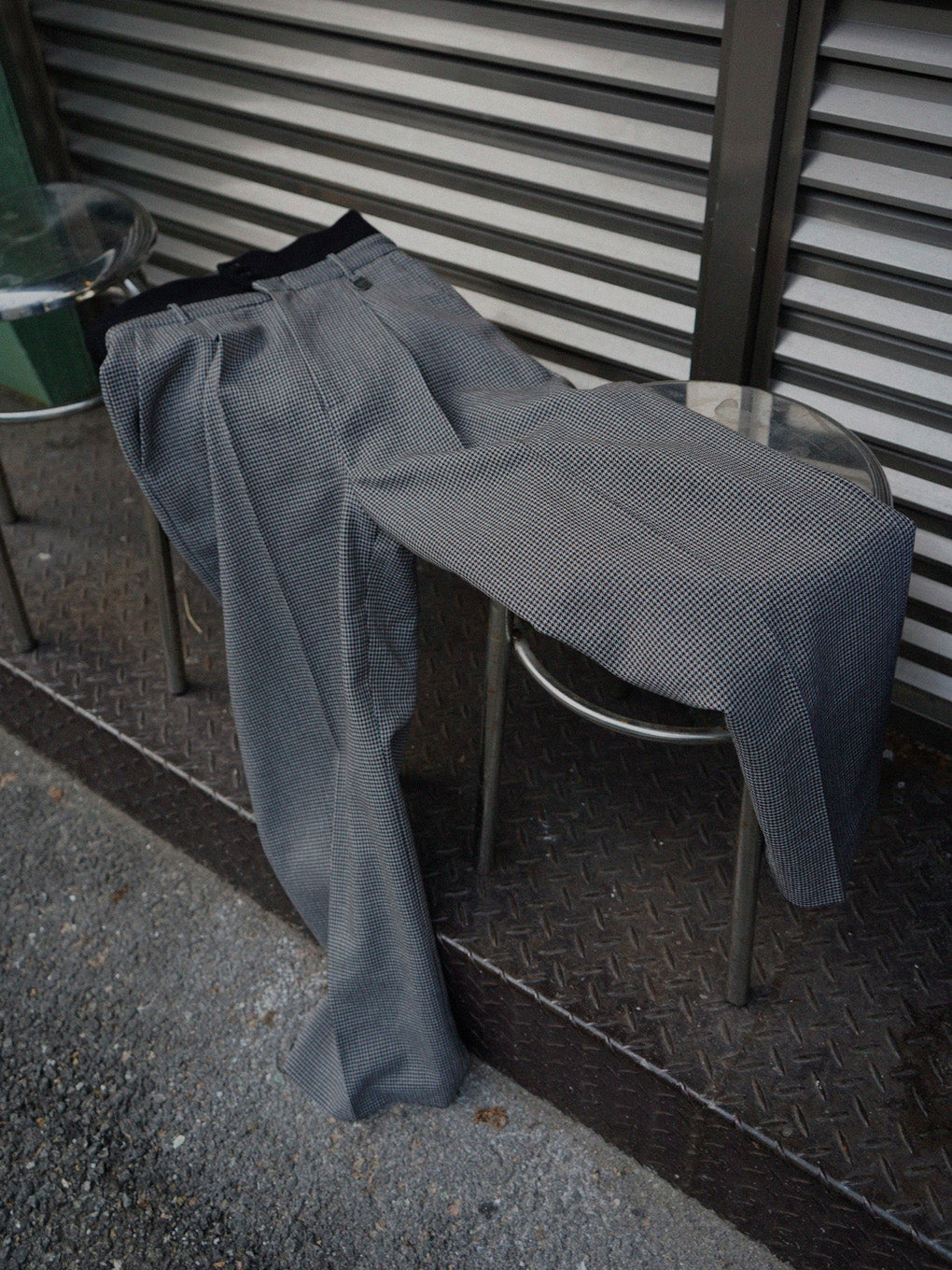 BONBOM×Ameri HOUNDSTOOTH STRAIGHT PANTS