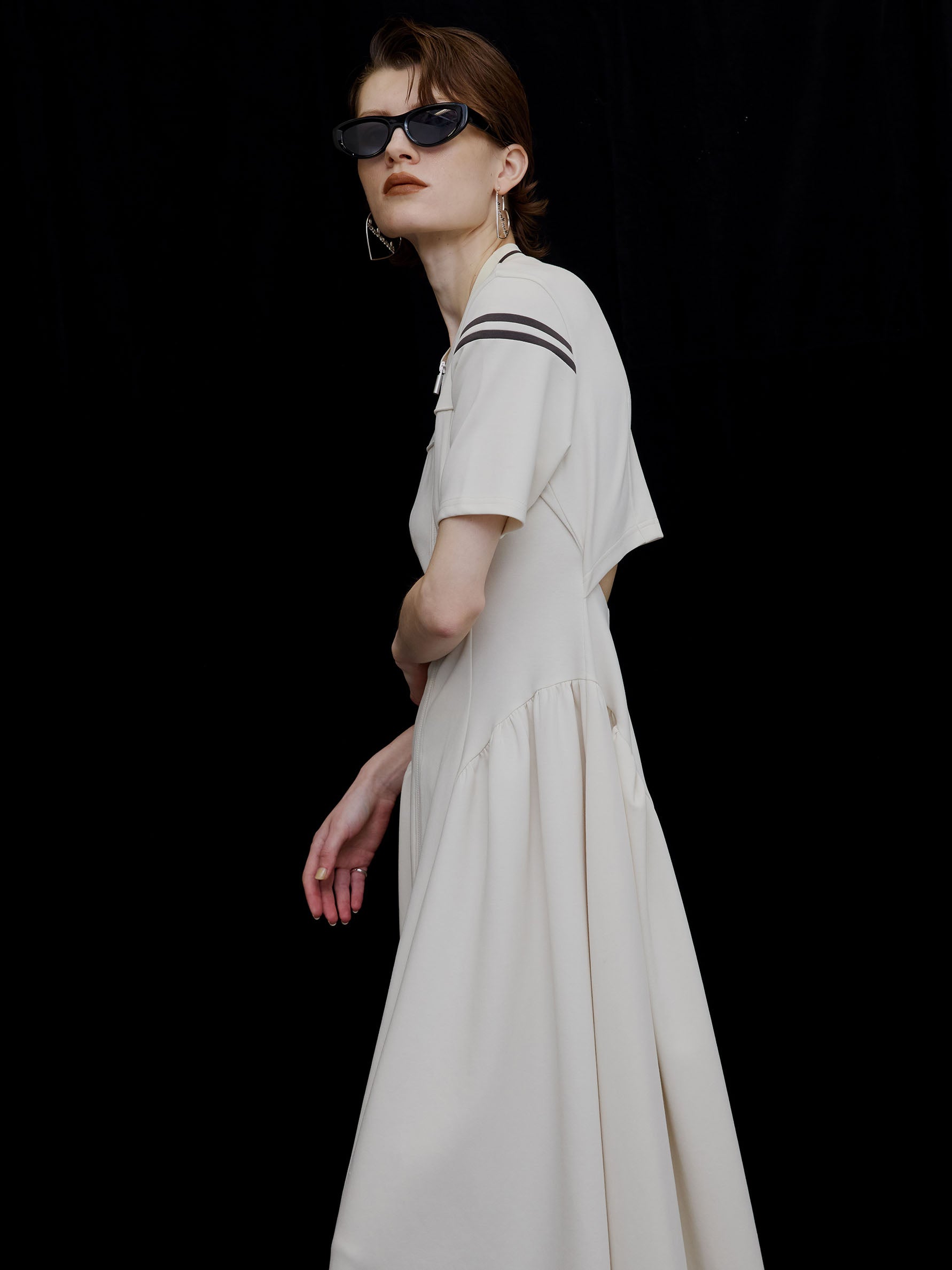 TRUCK JACKET LIKE FLARE DRESS