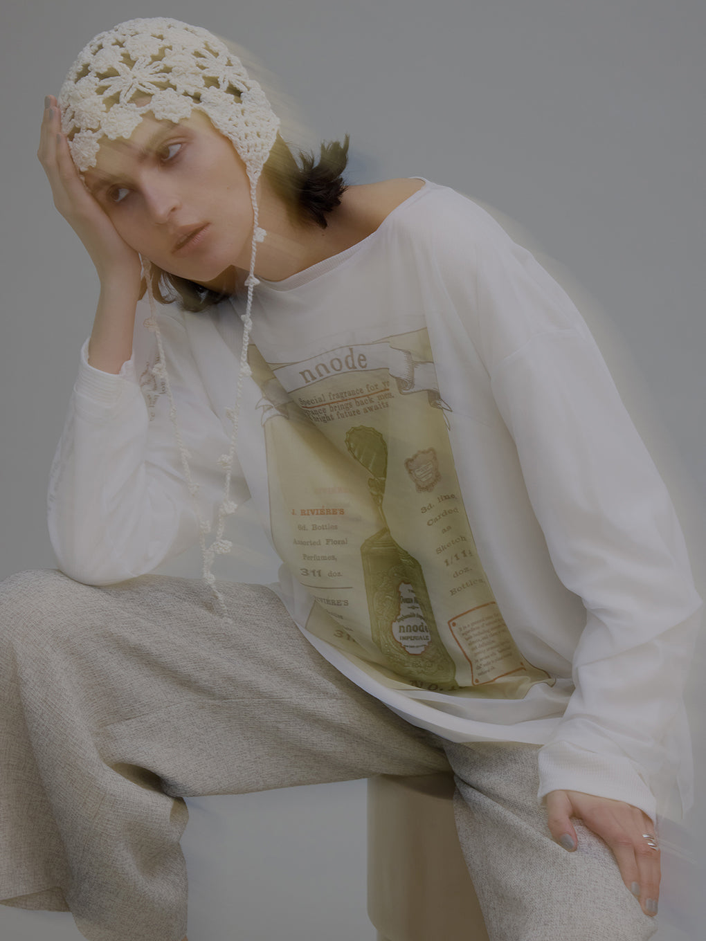 VINTAGE PERFUME SMELL SHEER TOP 