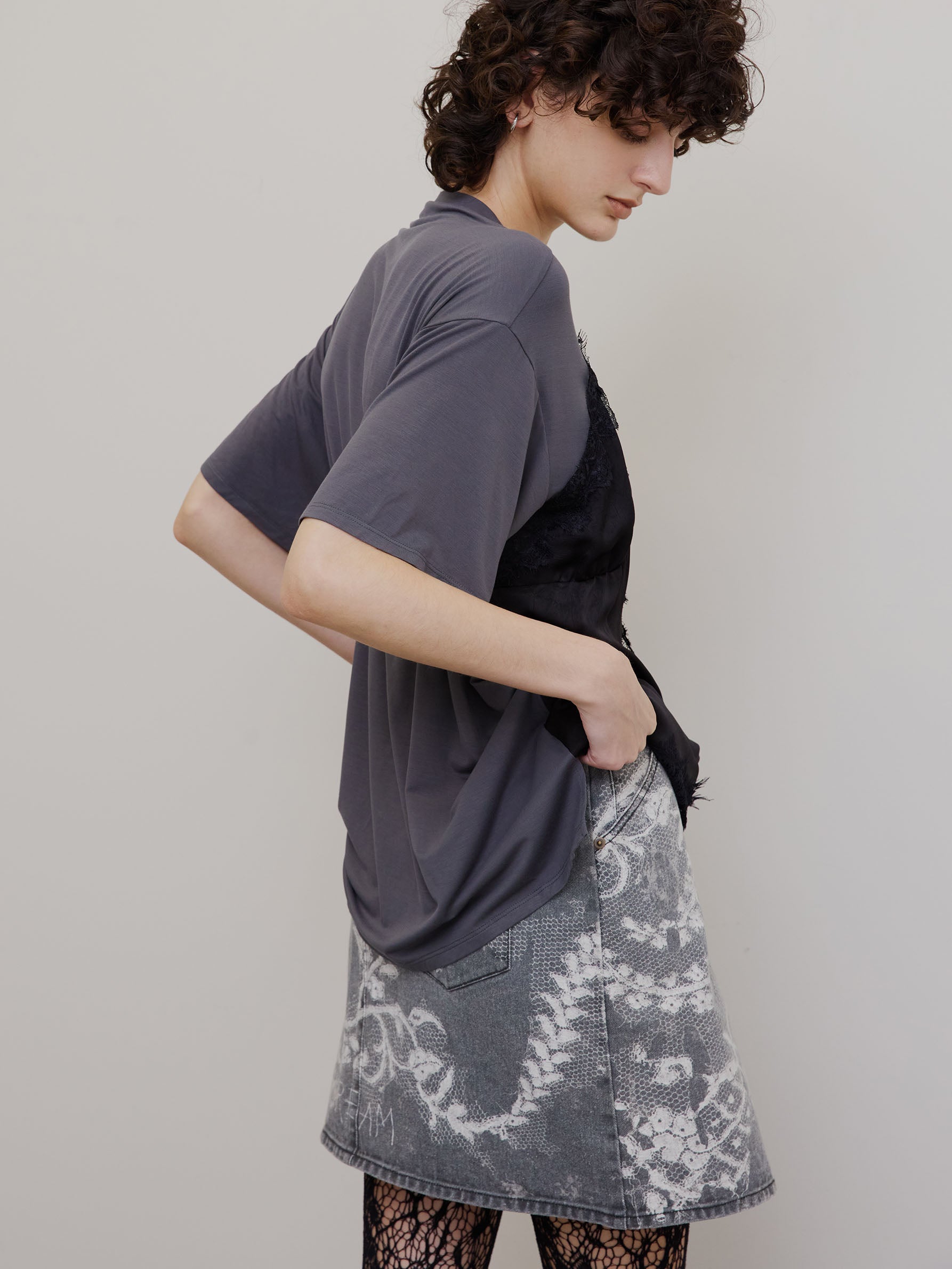 MEDI SATIN DOCKING TUNIC TEE