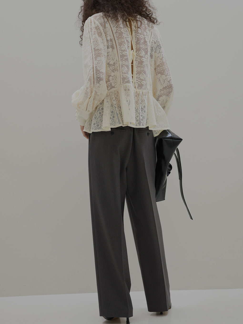 2WAY LACE PEPLUM BLOUSE