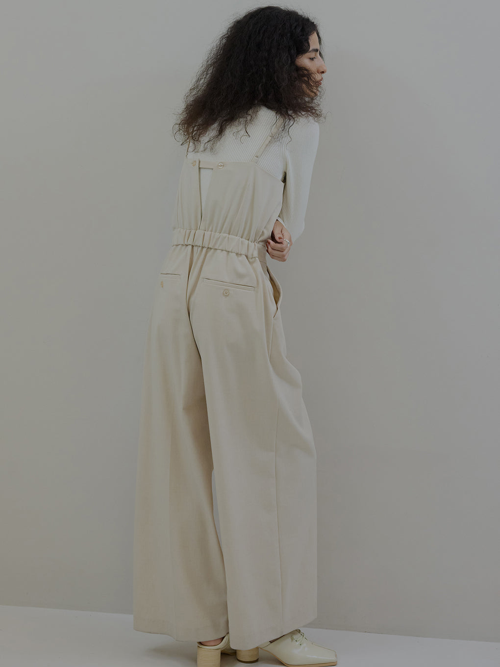 2WAY HOOK ARRANGE SALOPETTE PANTS