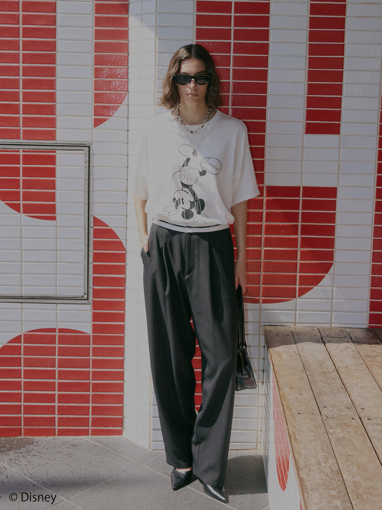 MICKEY AND MINNIE DESIGN BIG TEE