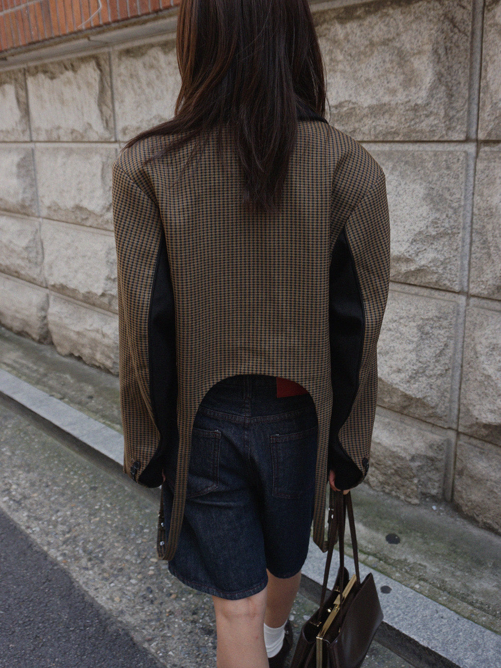 BONBOM×Ameri HOUNDSTOOTH GARTER JACKET