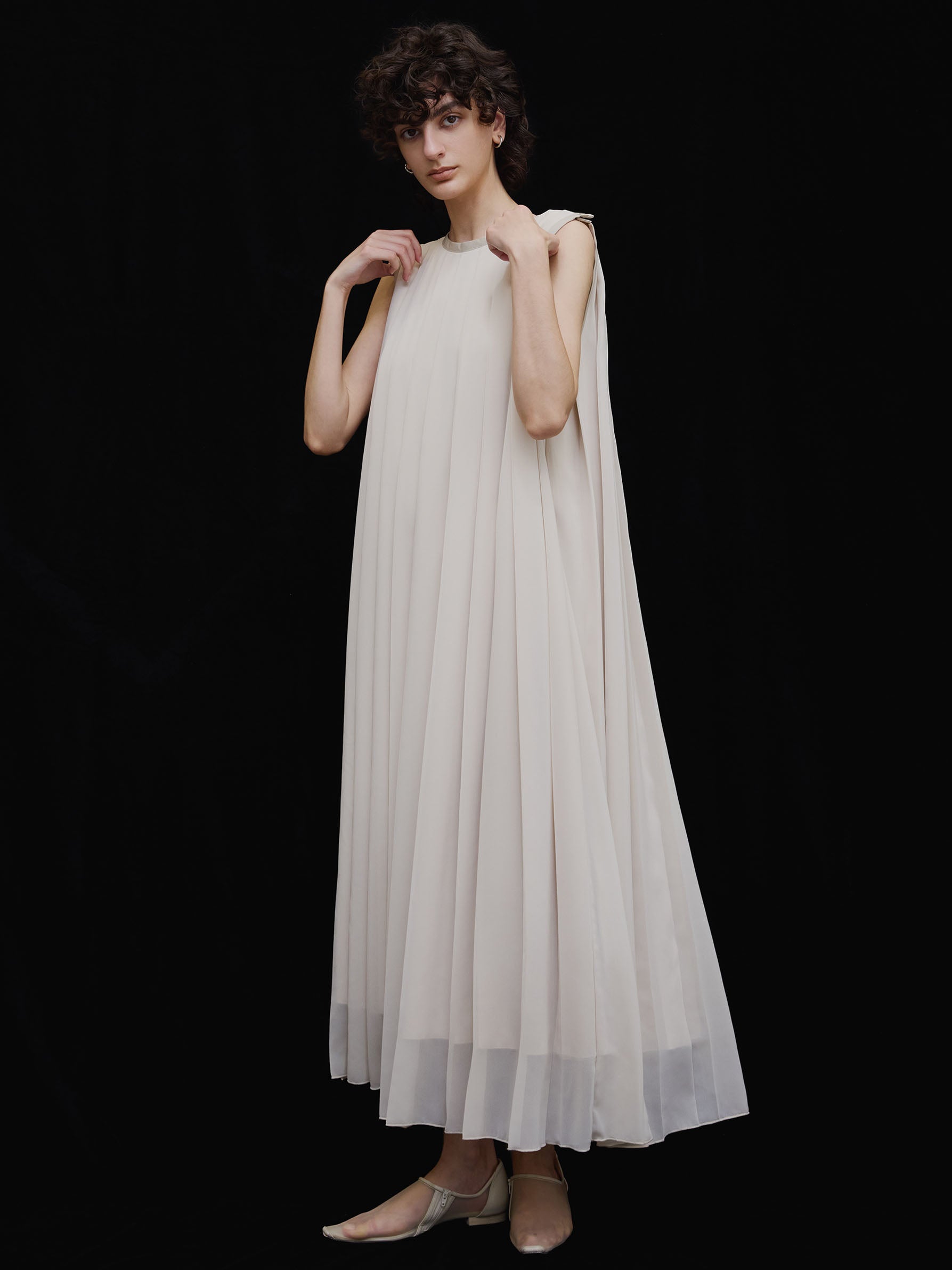 MEDI CORSET SET FULL PLEATS DRESS