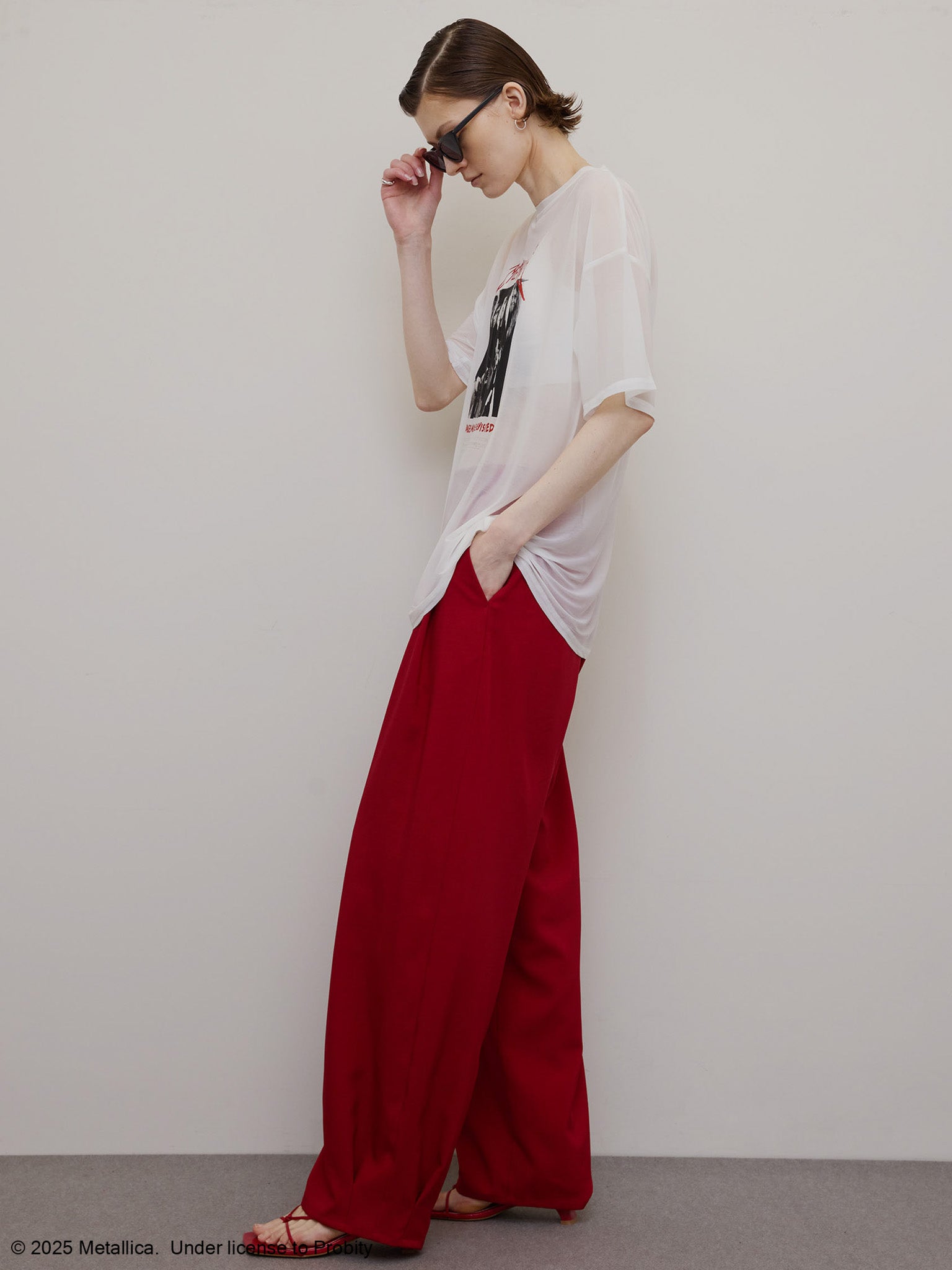 MEDI METALLICA SHEER TEE