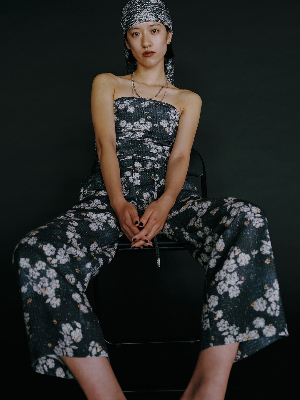 KEITAMARUYAMA × AMERI BLUR FLOWER PANTS 