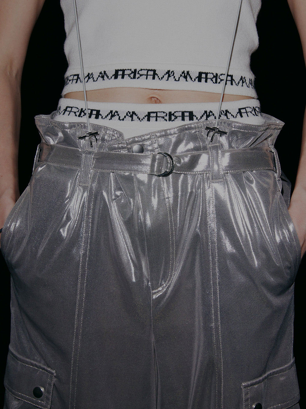 MEDI 2WAY SUSPENDER WIDE PANTS