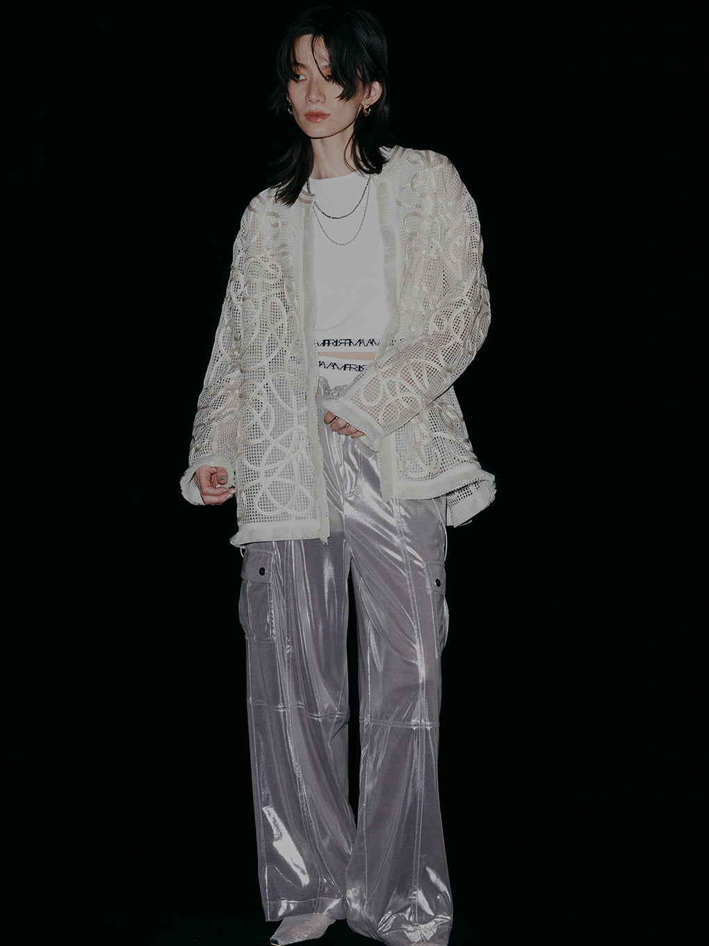 MEDI 2WAY SUSPENDER WIDE PANTS
