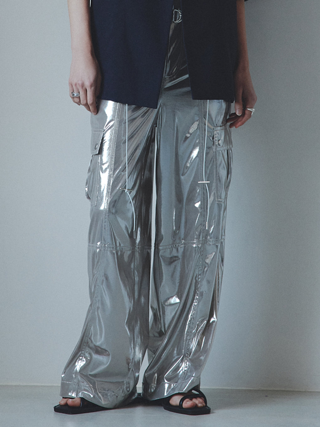 MEDI 2WAY SUSPENDER WIDE PANTS