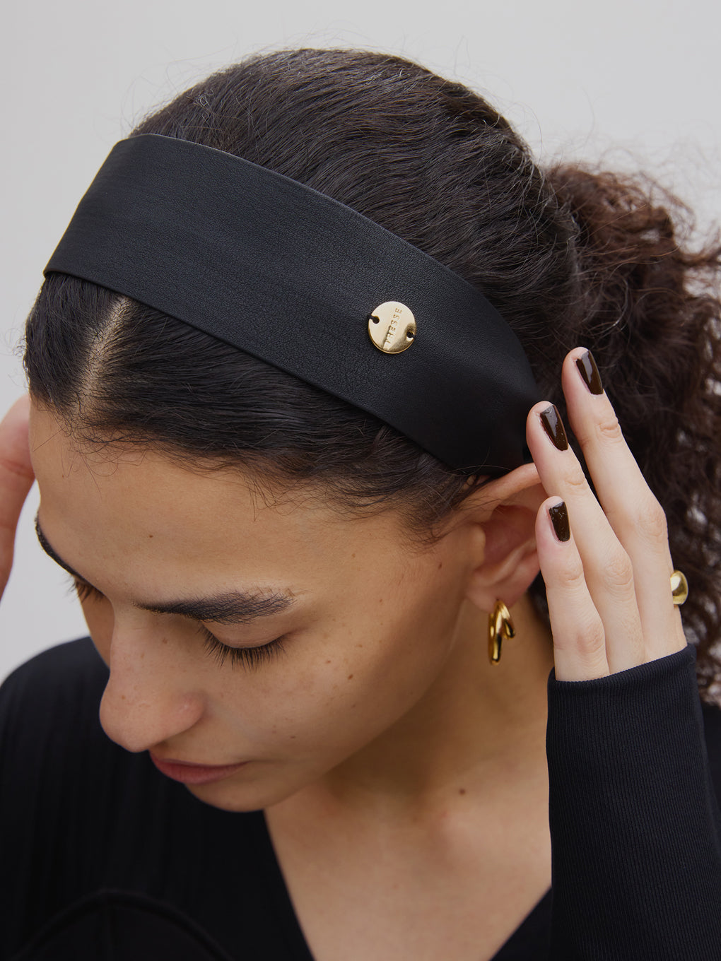 TRESSE wide lether serre-tete