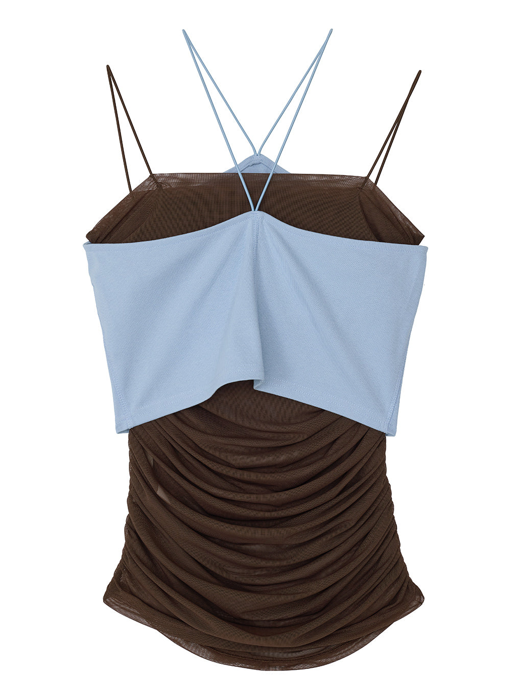 HALTER CAMISOLE LAYERED TOPS