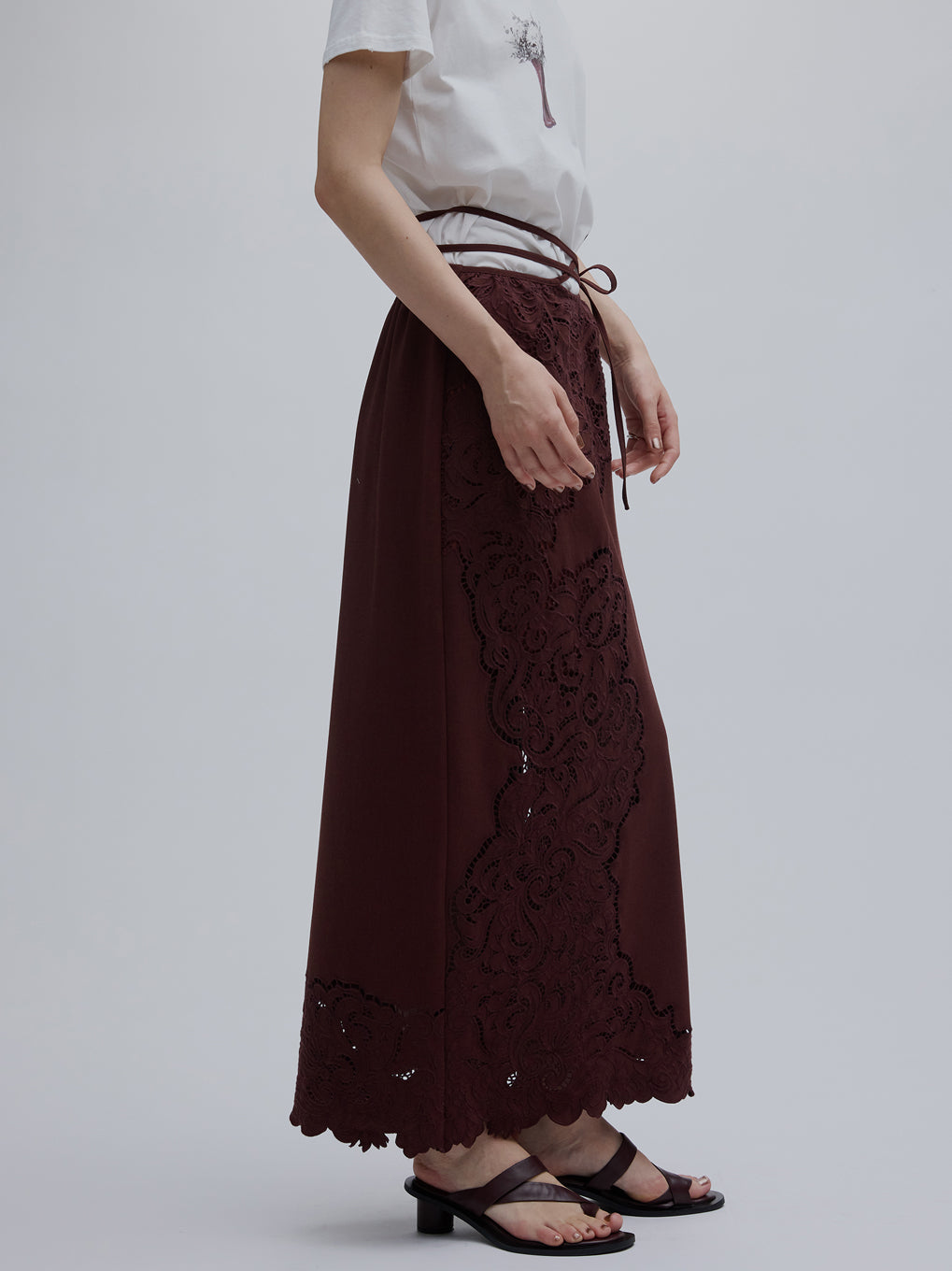 CUTWORK EMBROIDERY RIBBON SKIRT