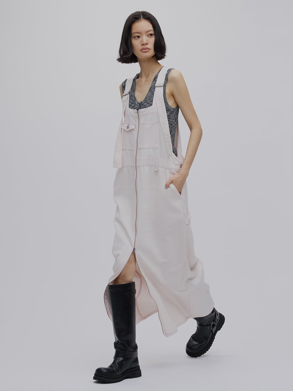 FUNCTION DENIM OVERALL DRESS