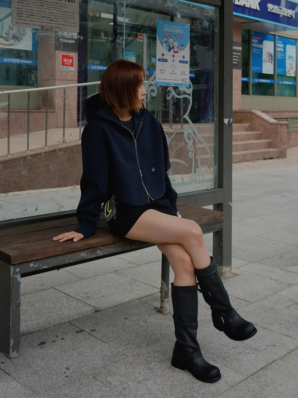 BONBOM×Ameri BONDING CORSET PARKA