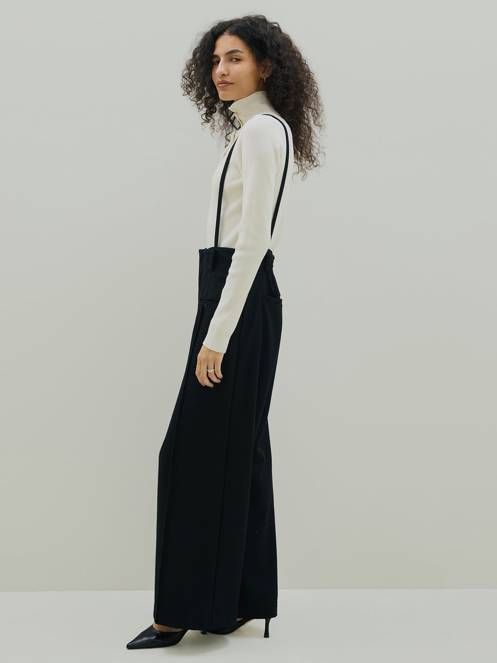 2WAY WOOL SUSPENDERS PANTS