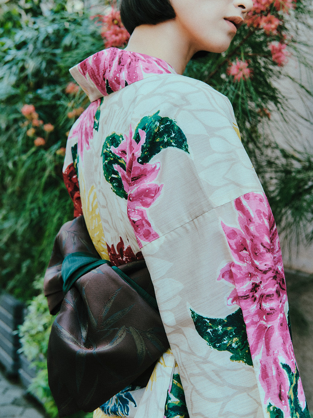 KEITAMARUYAMA × Ameri BEIGE FLOWER YUKATA